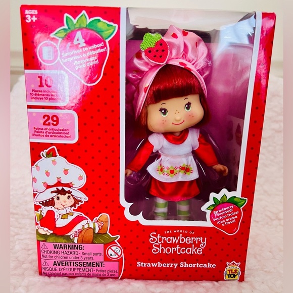 NIB Strawberry Shortcake Doll w/ 10 Pieces Included- Comes w/ 4 Surprises In Box - Picture 4 of 9